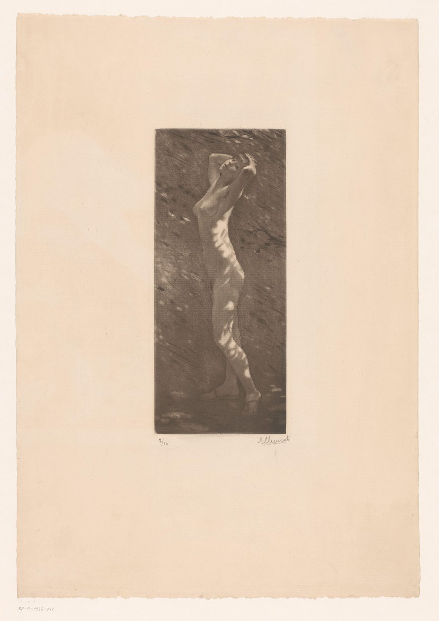 güneş ışığı altında çıplak kadın by Ellinnot (signed by artist)