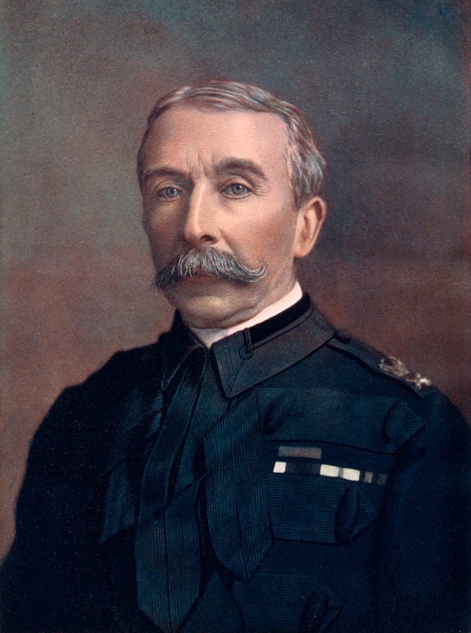 General Edward Chapman, İskoçya birliklerine komuta ediyor, 1902. by Elliott and Fry
