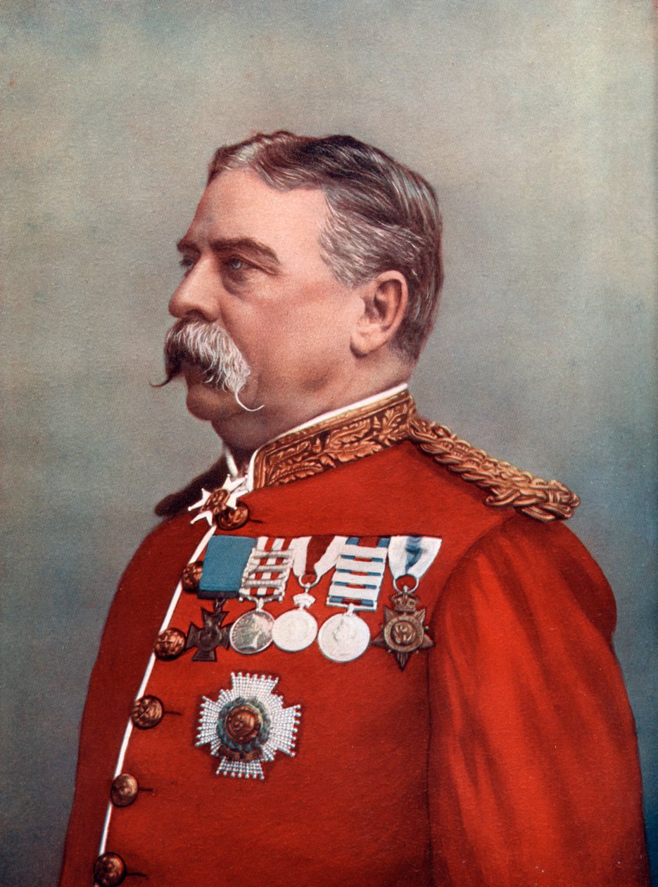 General Sir Hugh Gough, Mücevherlerin Bekçisi, Londra Kulesi, 1902. by Elliott and Fry