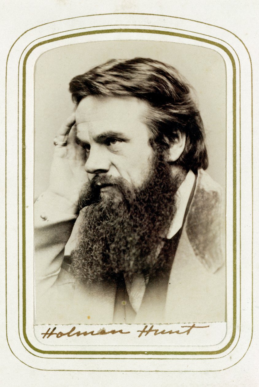 William Holman Hunt, İngiliz sanatçı, 1865 by Elliott and Fry
