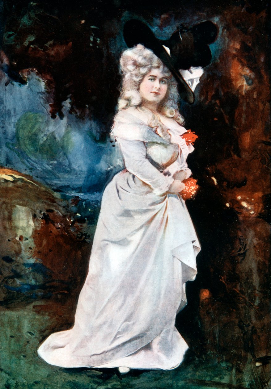 Connie Ediss, Gümüş Terlik, c1902 by Ellis and Walery