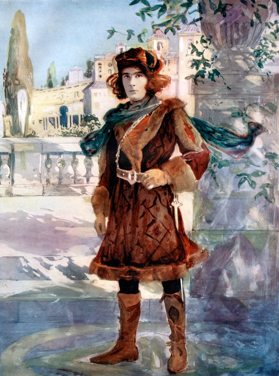 Henry Brodribb Irving, Beğendiğiniz Gibi, c1902. by Ellis and Walery