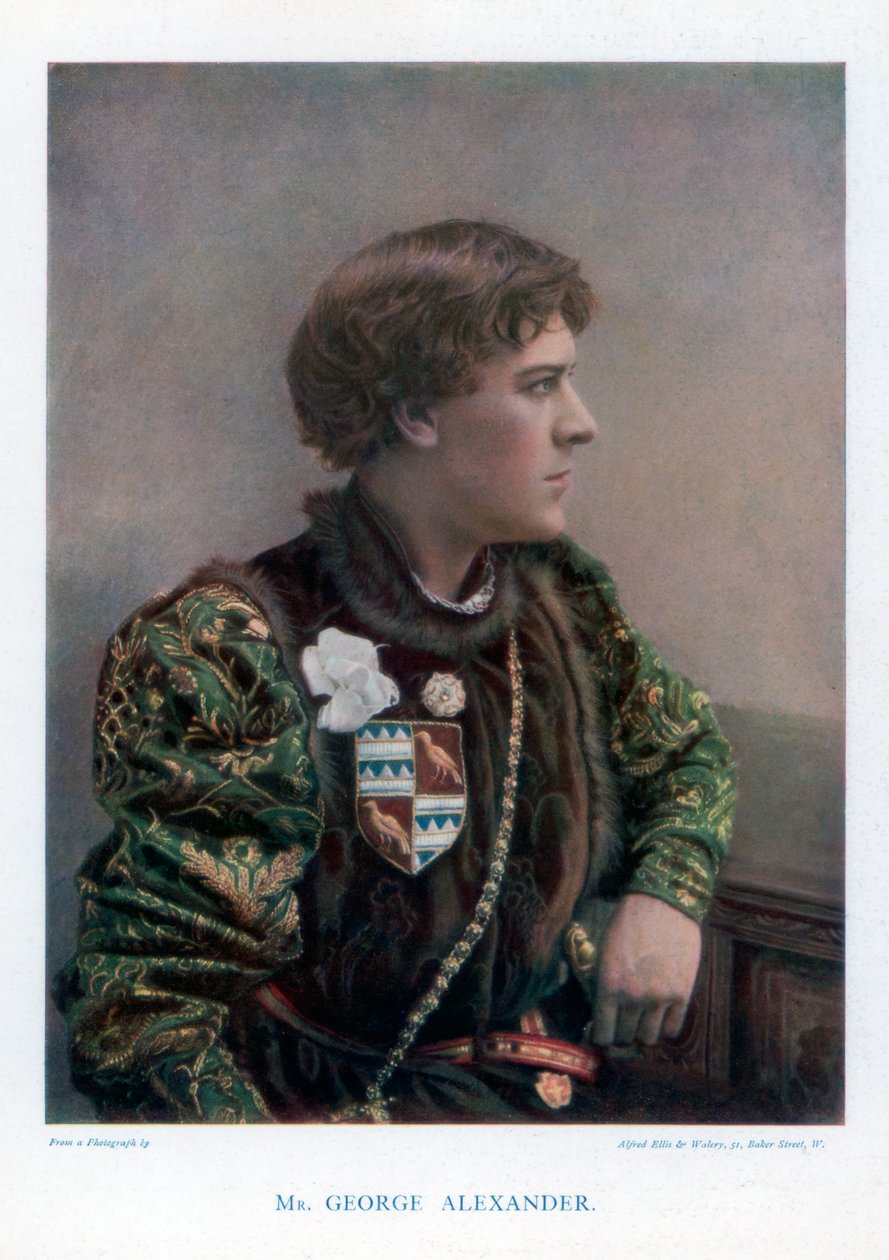 Sir George Alexander, İngiliz aktör ve tiyatro yöneticisi, 1901. by Ellis and Walery