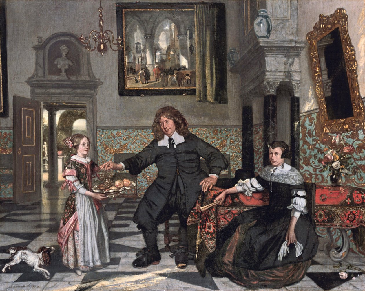 İç Mekanda Bir Aile Portresi by Emanuel de Witte
