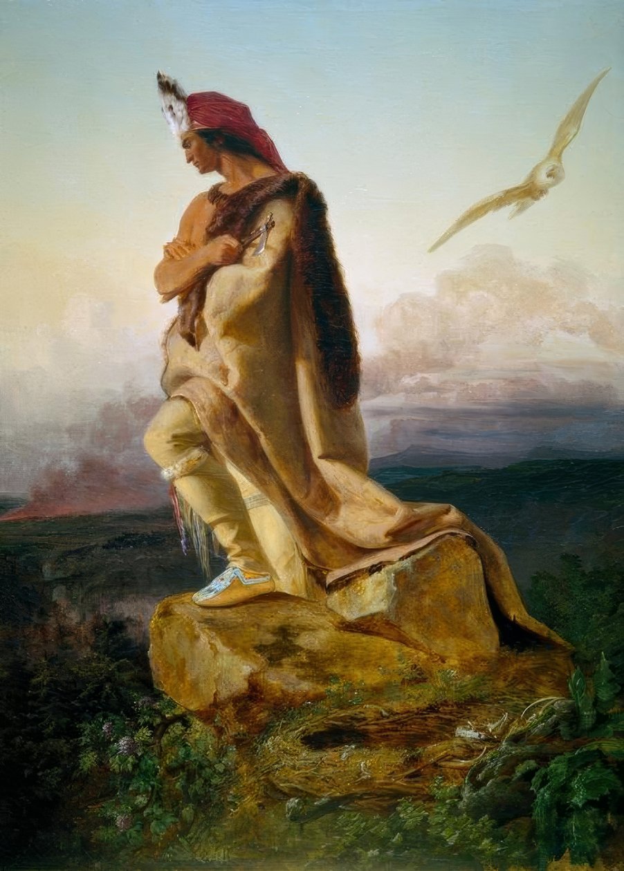 Cooper, Mohikanların Sonu / E.G. Leutze by Emanuel Gottlieb Leutze