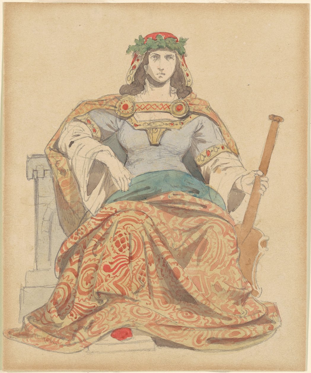 kadın tanrı by Emanuel Gottlieb Leutze