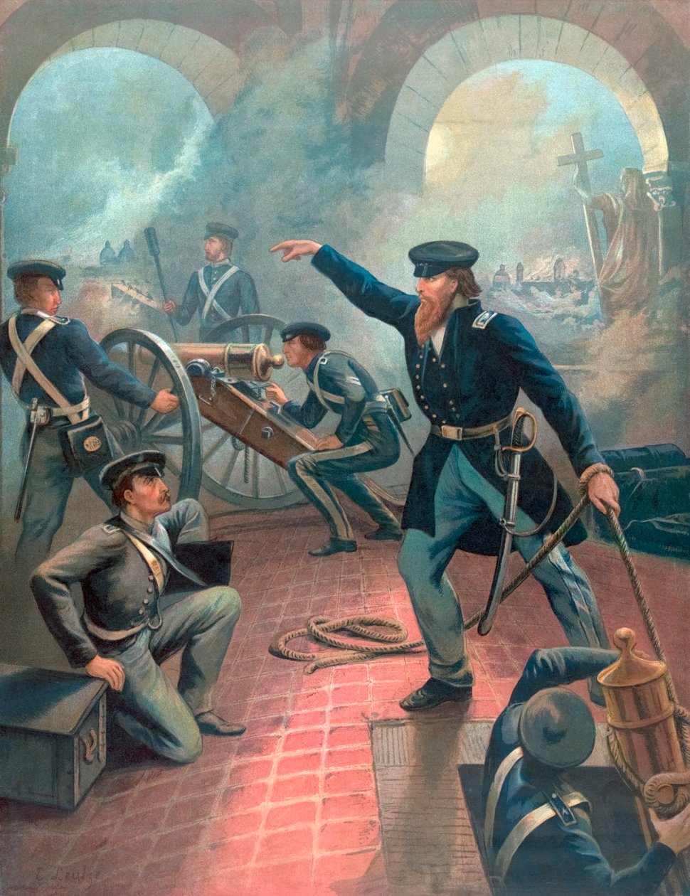 Ulysses S. Grant, Meksika-Amerika Savaşında by Emanuel Gottlieb Leutze