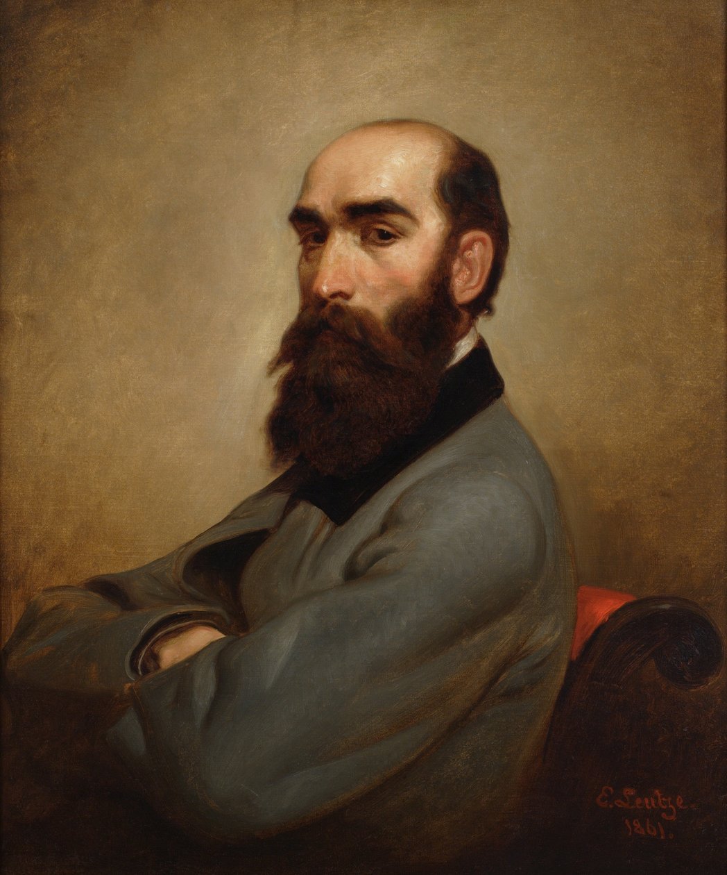 Worthington Whittredge, 1861 by Emanuel Gottlieb Leutze