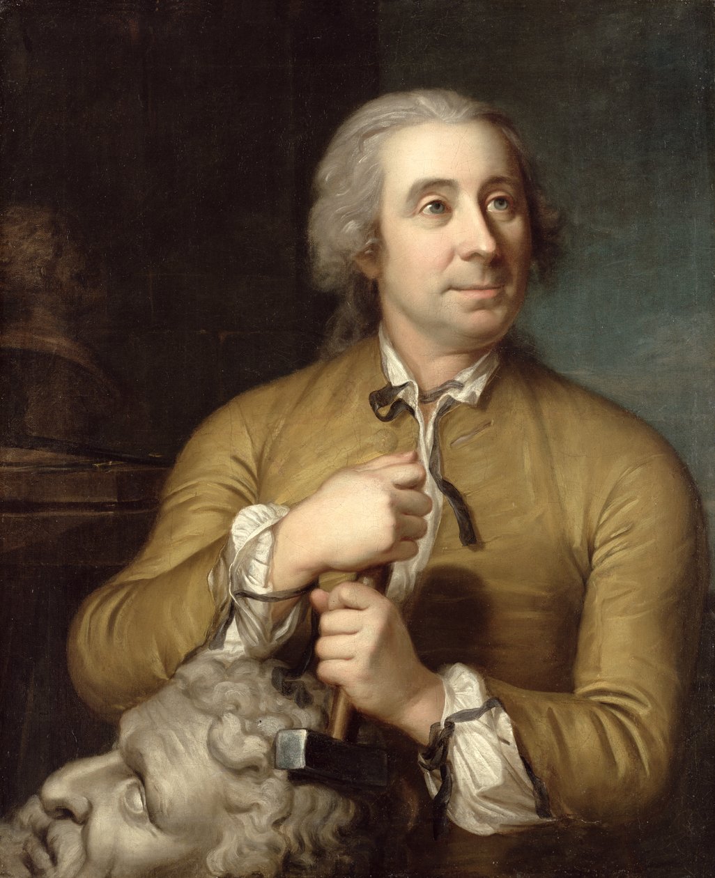 Heykeltıraş Johann August Nahl Yaşlı by Emanuel Handmann