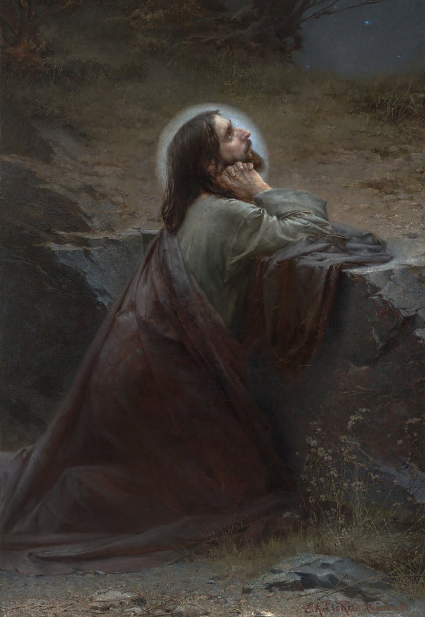 Zeytin Dağındaki İsa (Senin Yapacaksın!), 1886 by Emanuel Kresenc Liska