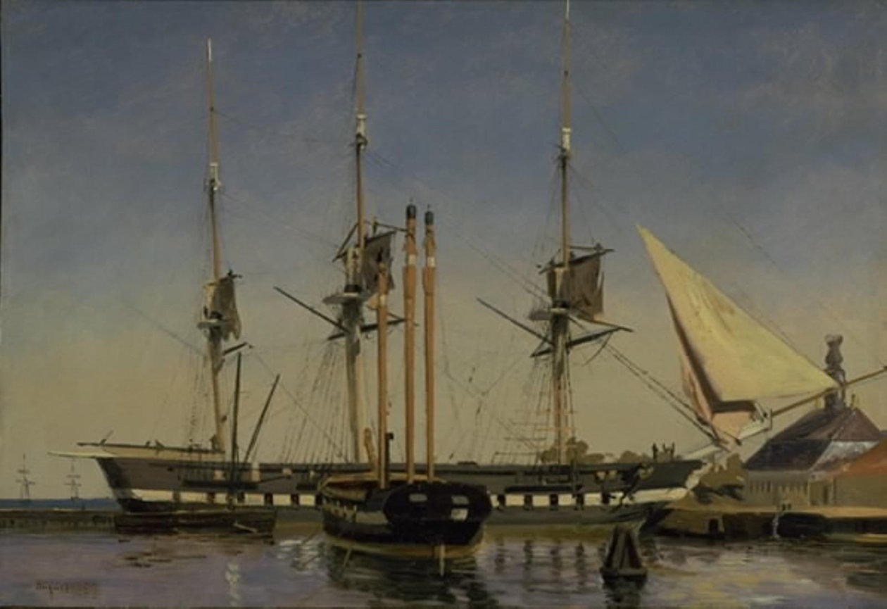 Nyholm Ana Muhafız yakınında Fregate "Niels Juel" by Emanuel Larsen