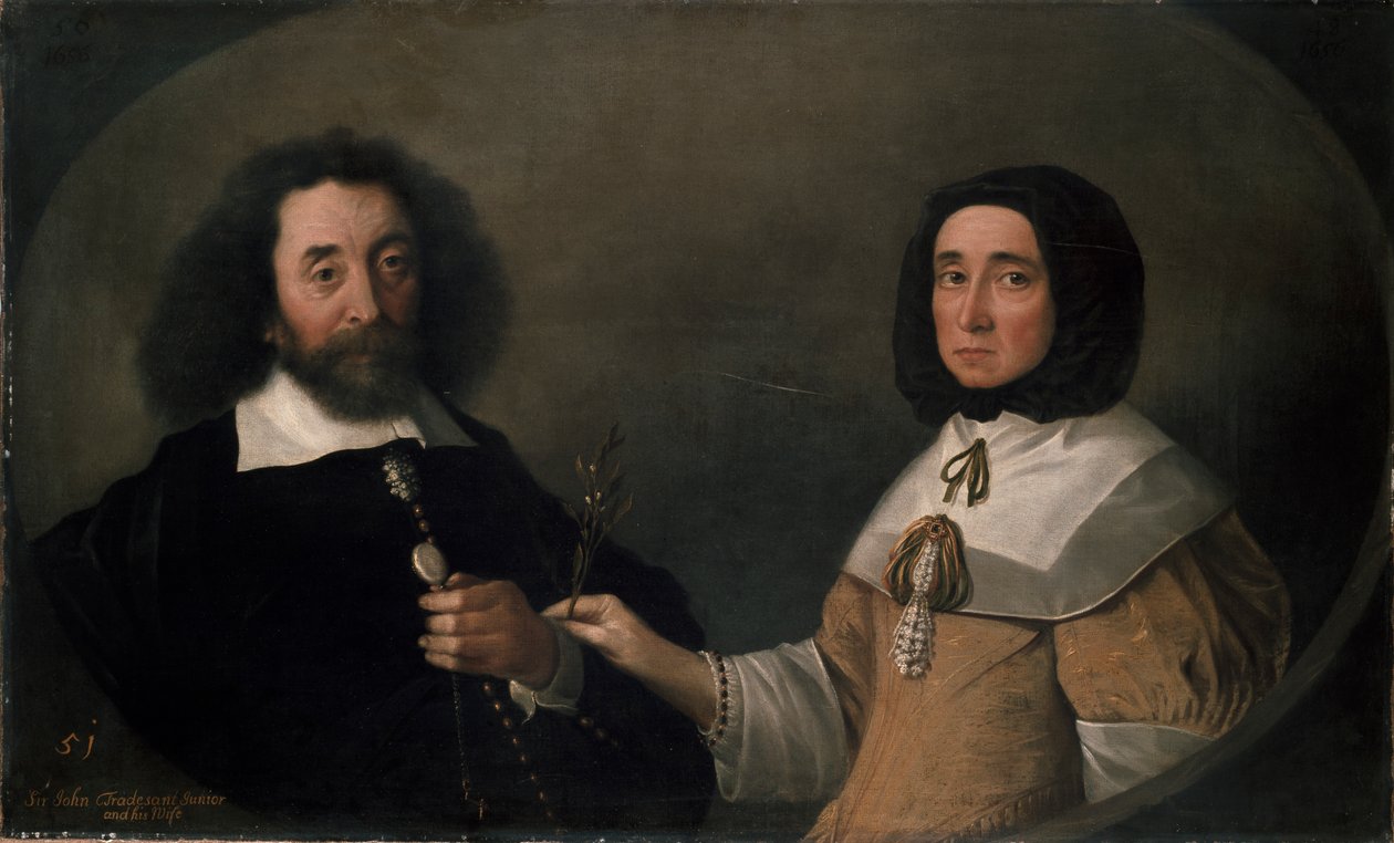 John Tradescant the Younger ve Hester, ikinci Karısı, 17. yüzyıl by Emanuel de Critz