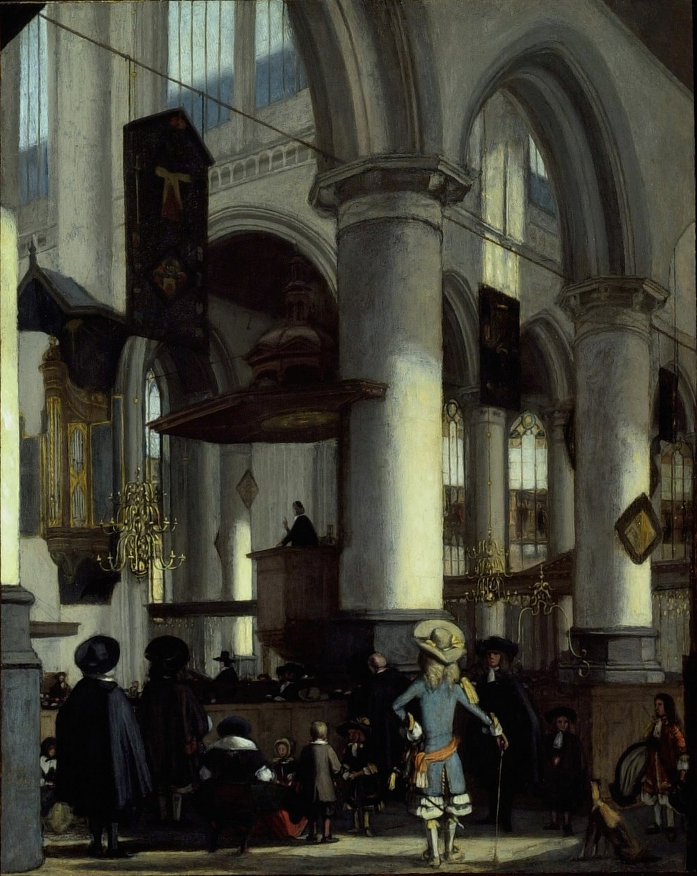 Eski Kilisenin İçi, Delft, c. 1680. by Emanuel de Witte