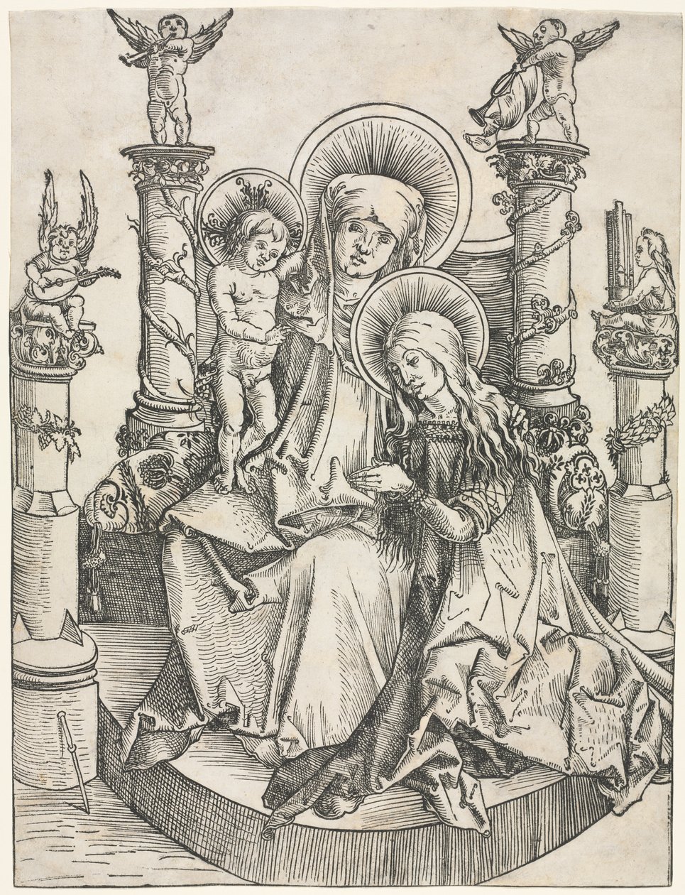 Aziz Anne, Bakire ve İsa Çocuk by Emanuel de Witte