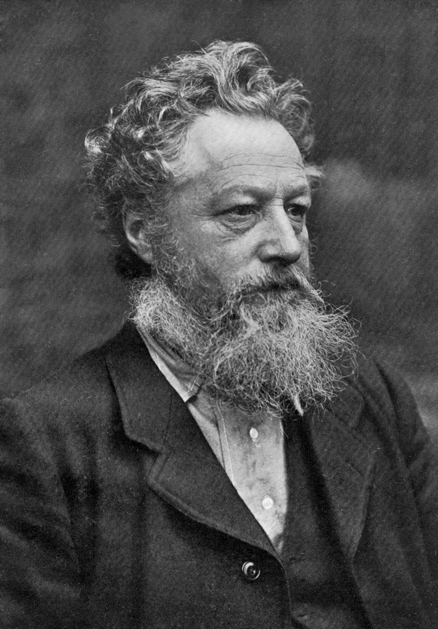 William Morris, İngiliz sanatçı, yazar, sosyalist eylemci ve eko-sosyalizmin öncüsü, 1911. by Emery Walker