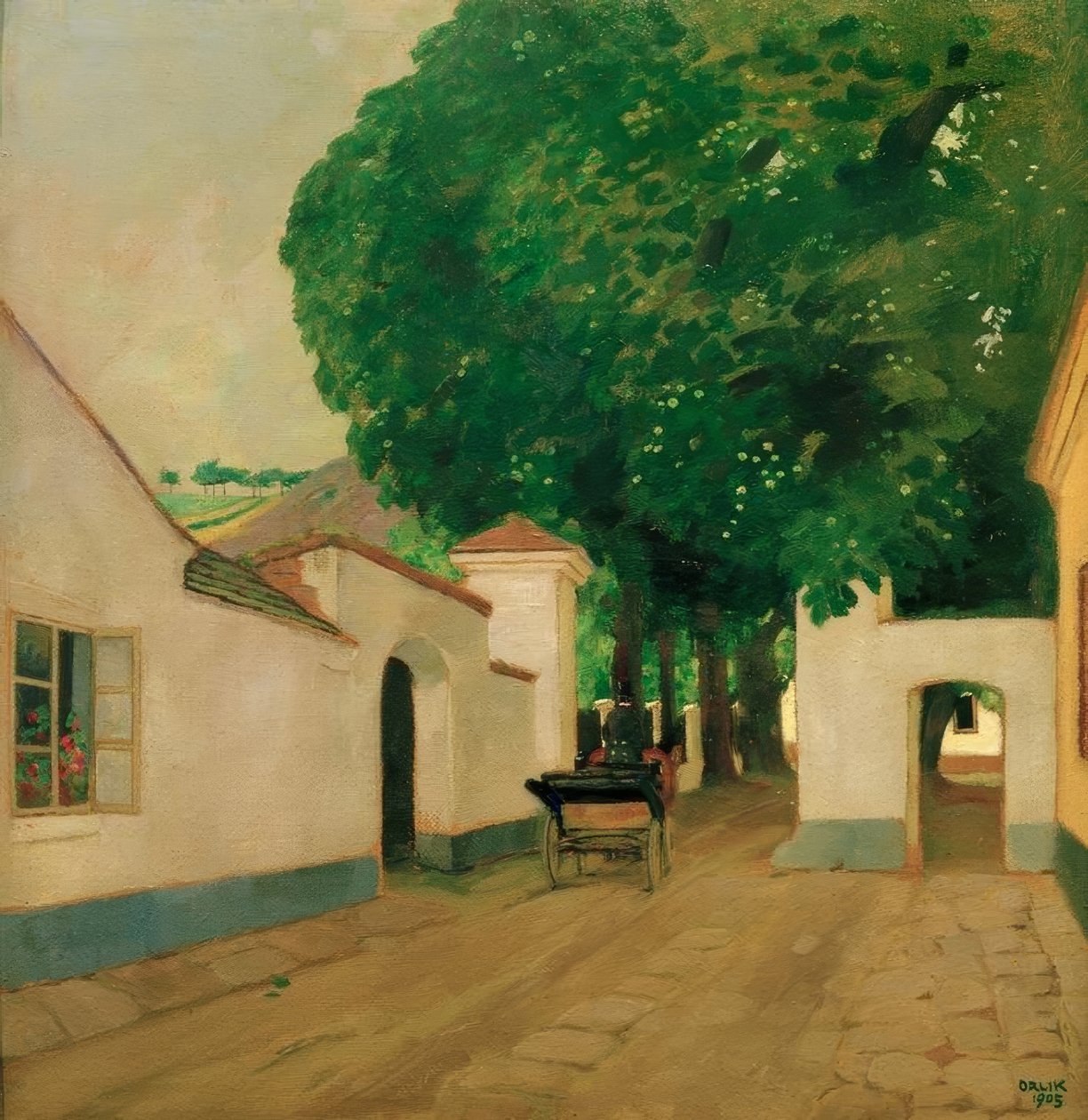 Malikaneye giriş by Emil Orlik