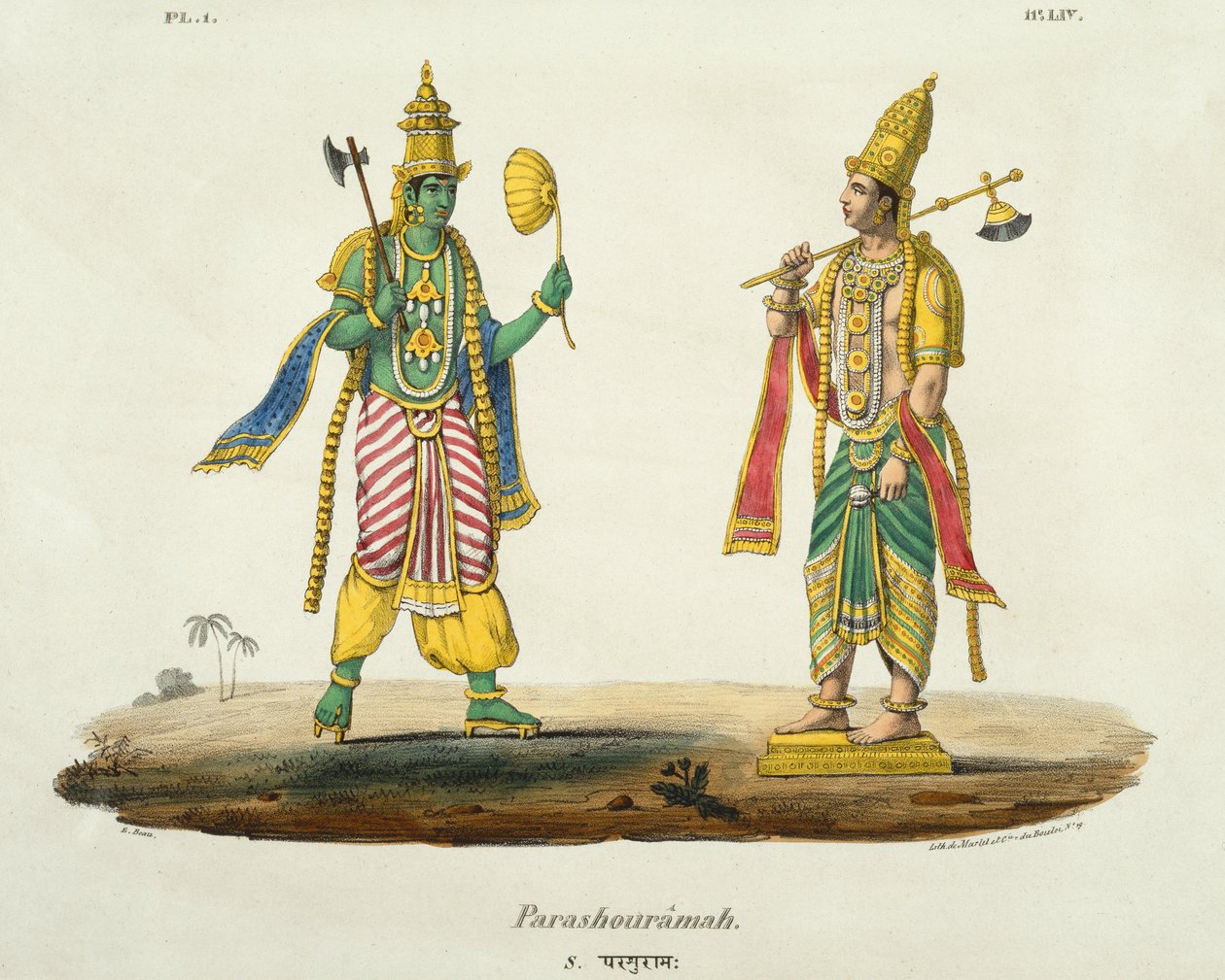 Parashurama, de Marlet ve du Bouloi tarafından oyulmuş by Emil Beau