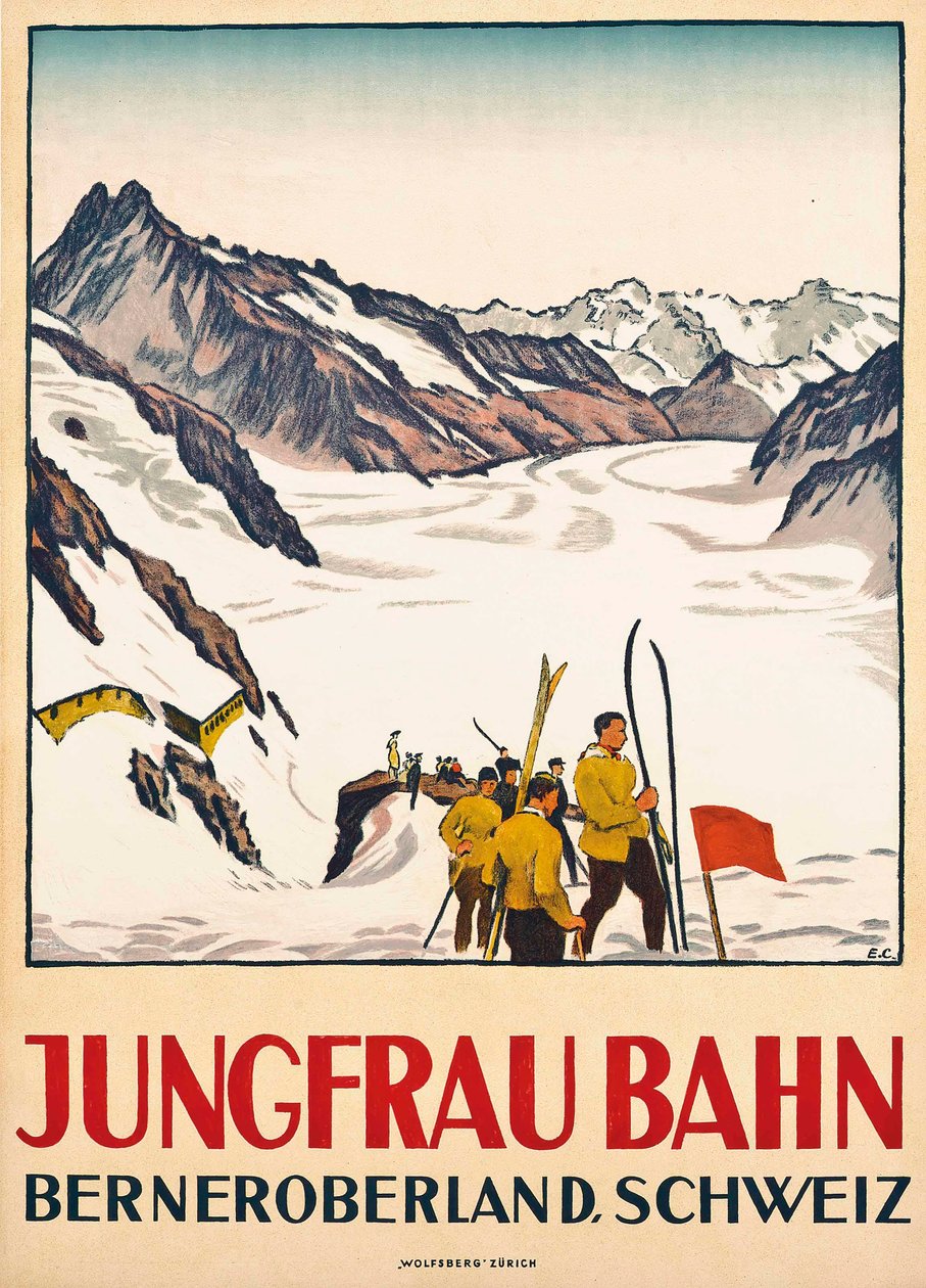 Jungfrau Bahn by Emil Cardinaux
