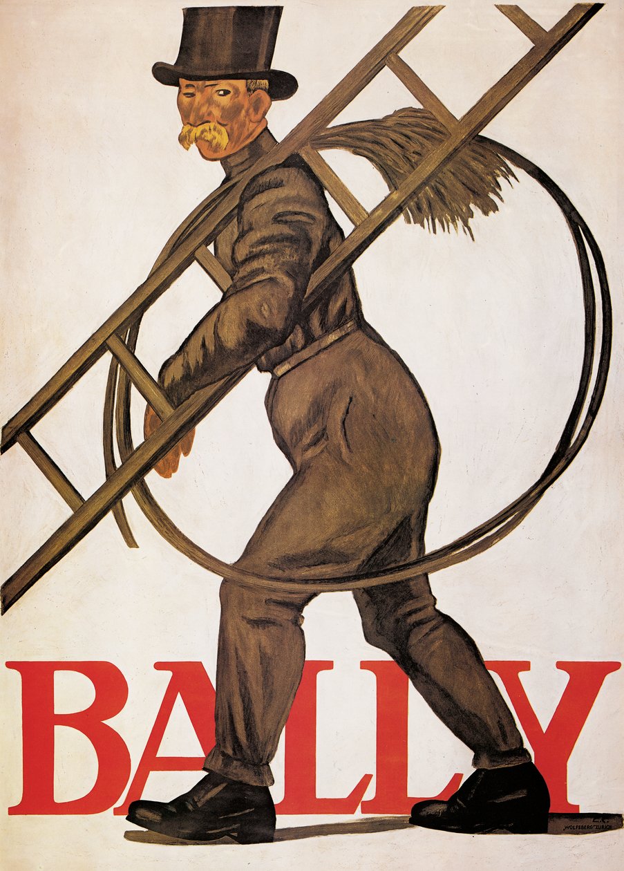 Afiş reklamı 'Bally' derisi, 1926 by Emil Cardinaux