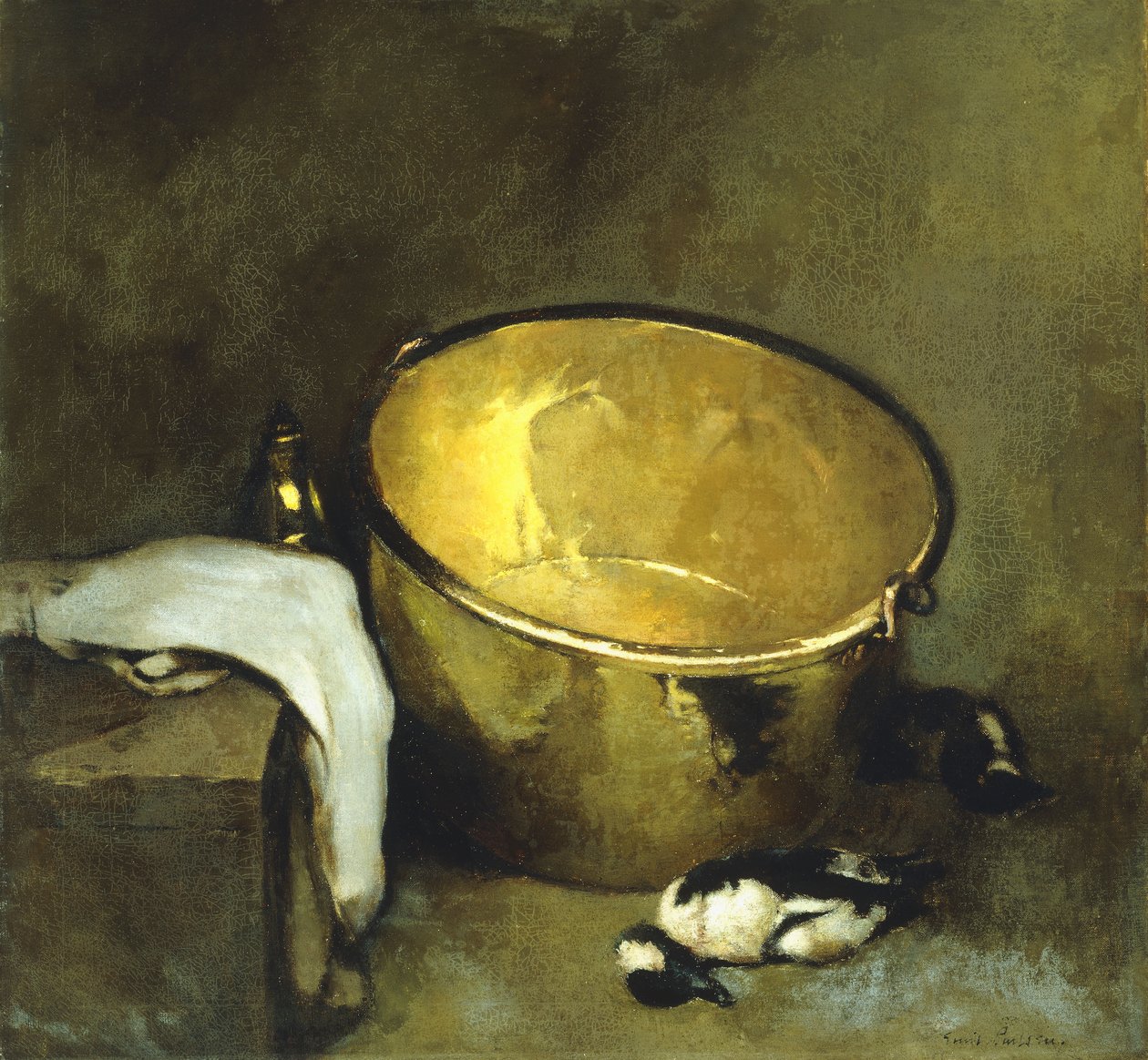 Pirinç Tencere ile Natürmort by Emil Carlsen