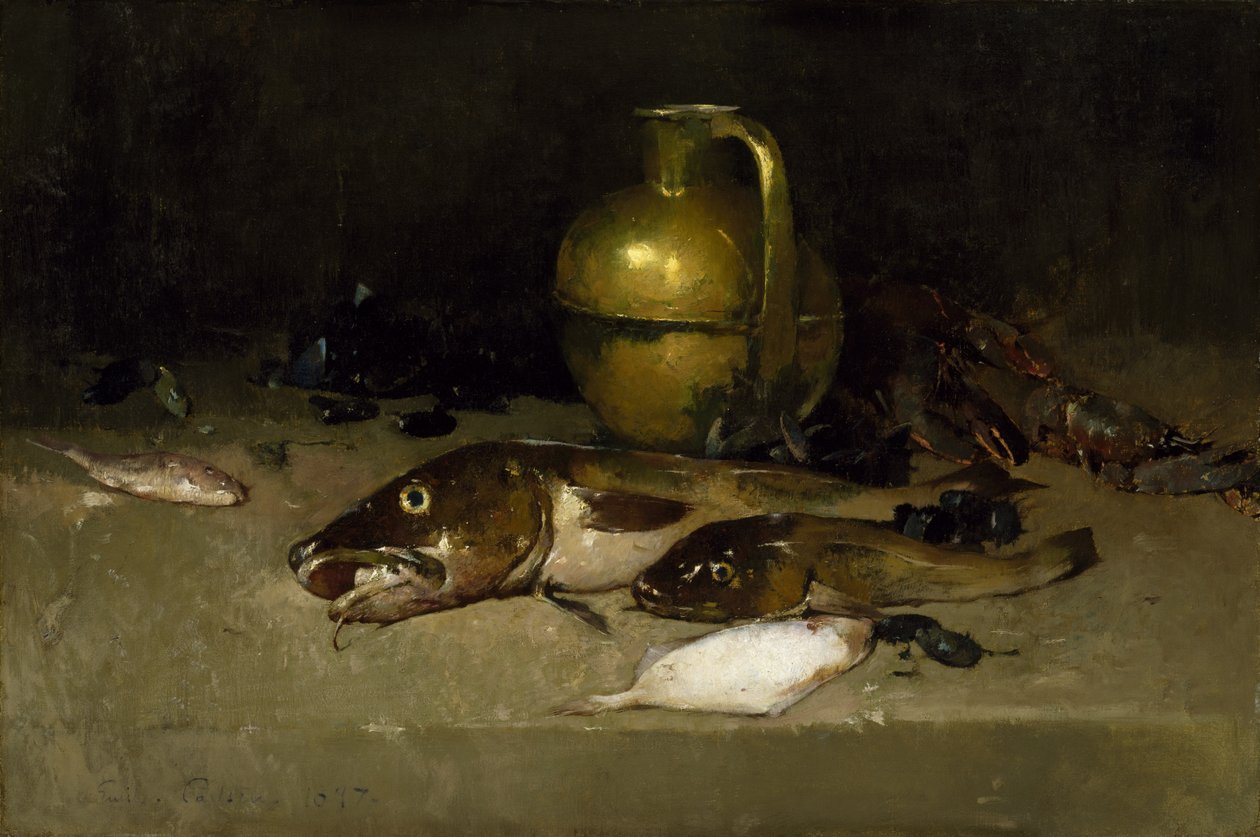 Balıklı Natürmort, 1897 by Emil Carlsen