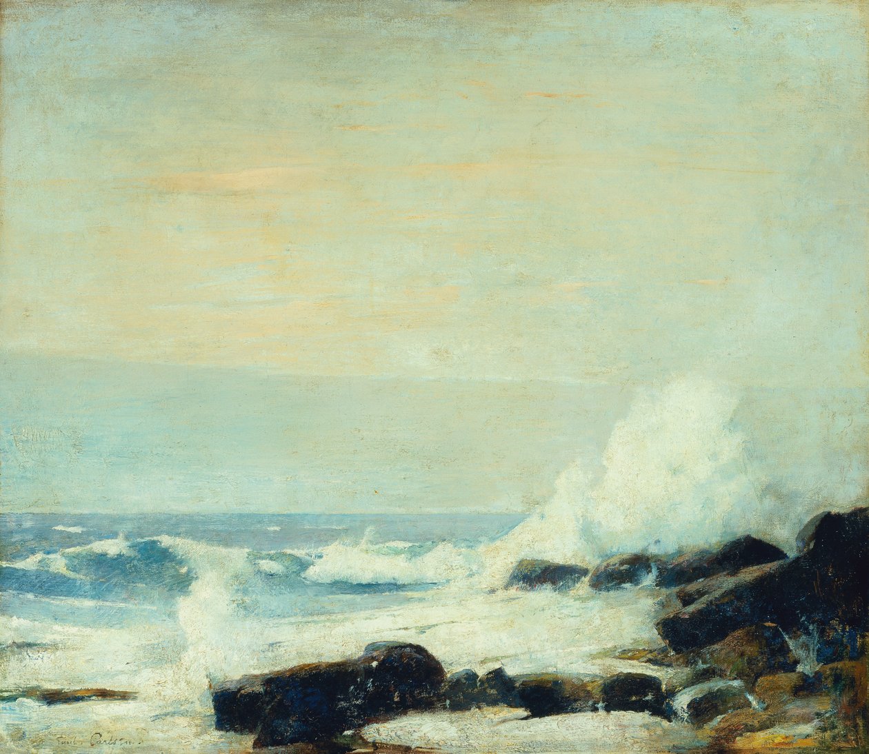 Görkemli Deniz, c.1907 (tuval üzerine yağlı boya) by Emil Carlsen