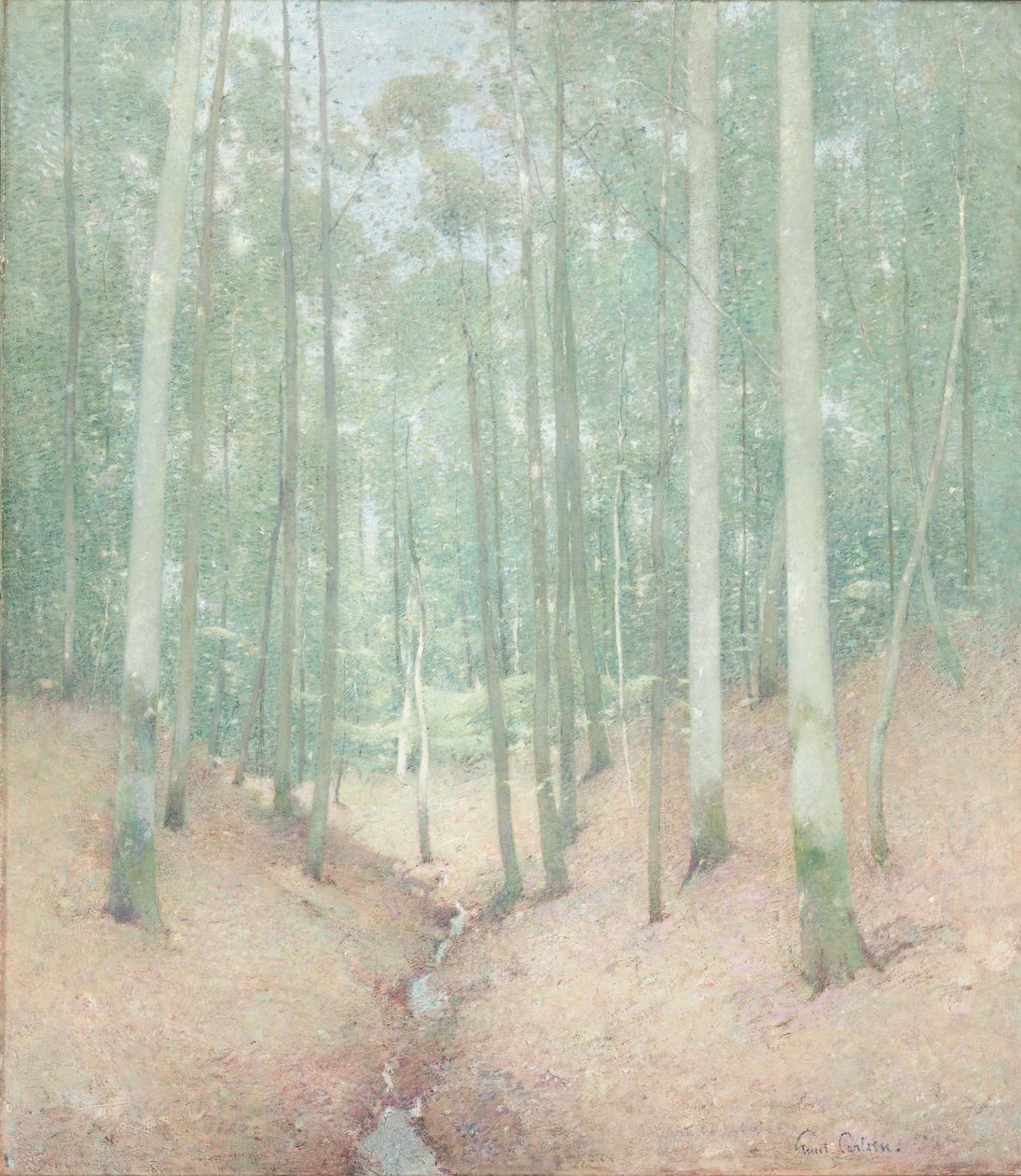 Ahşap İç Mekan, c.1910 by Emil Carlsen
