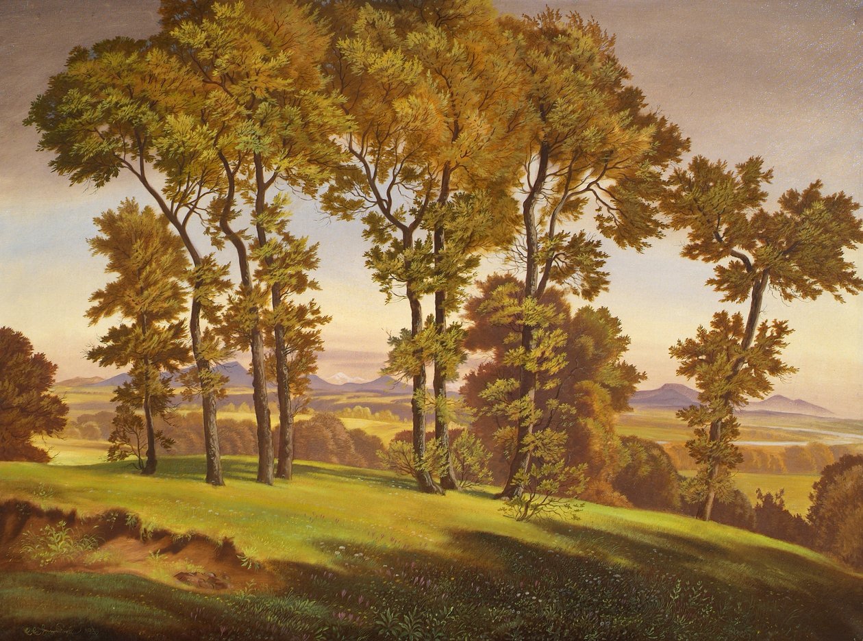 ağaçlarla dolu manzara by Emil Ernst Heinsdorff