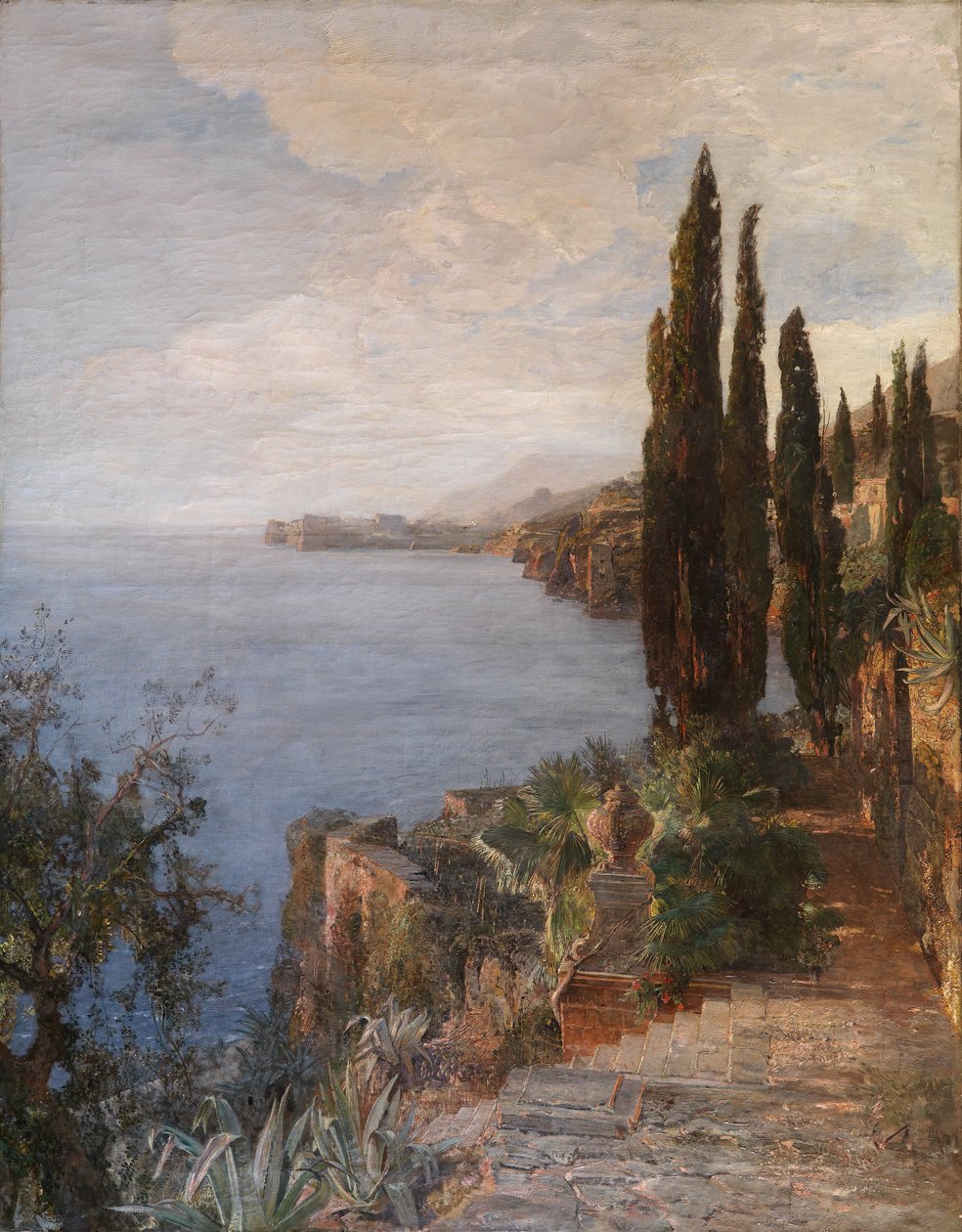 Ragusa yakınlarındaki Dalmaçya kıyısında by Emil Jakob Schindler