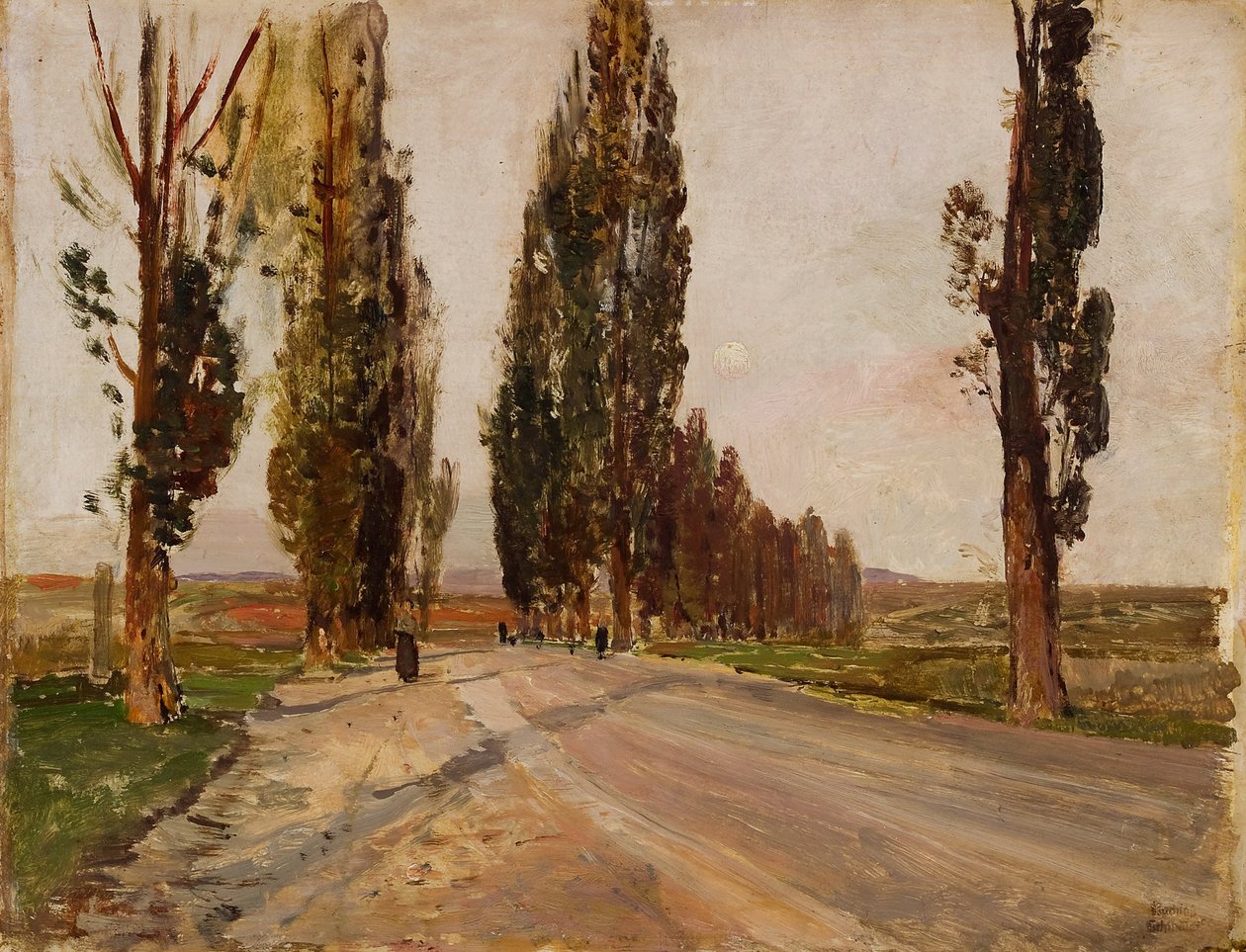 Plankenberg yakınlarındaki Kavak Bulvarı, c. 1890 by Emil Jakob Schindler