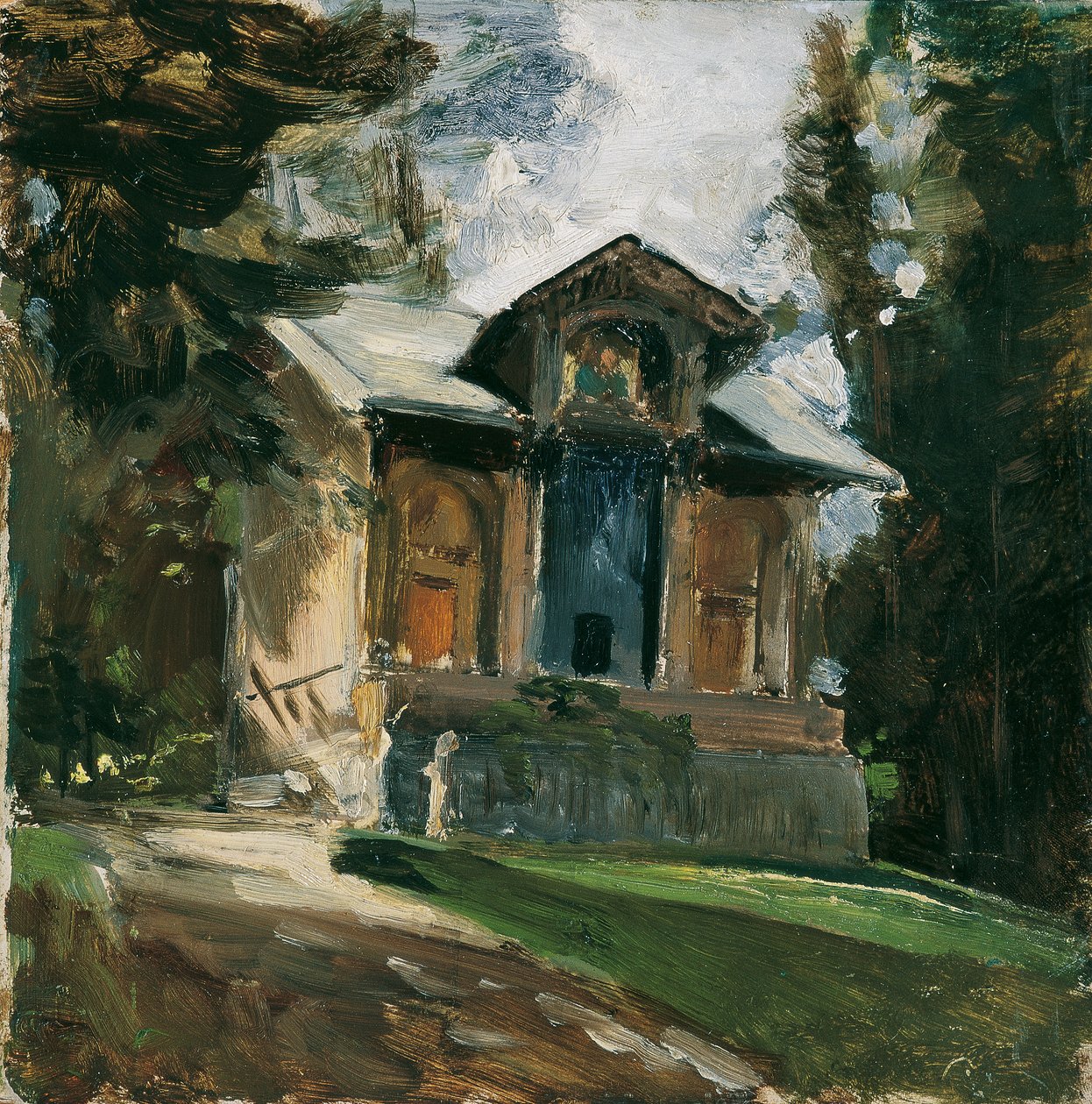 Ressam Heinrich von Angeli'nin Reichenau'daki stüdyosu by Emil Jakob Schindler