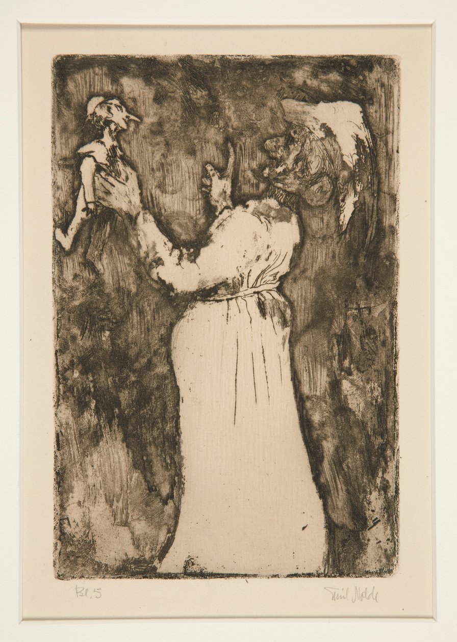 Küçük Kukla, Fantezilerden 7. plaka (Fantezi) by Emil Nolde