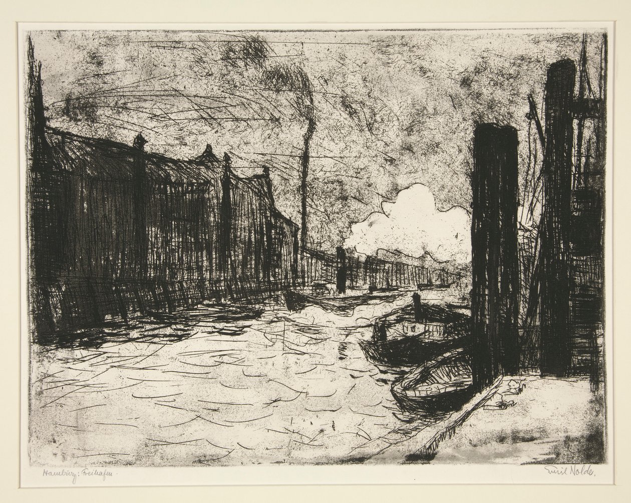 Hamburg, Freeport (Hamburg Limanı) by Emil Nolde