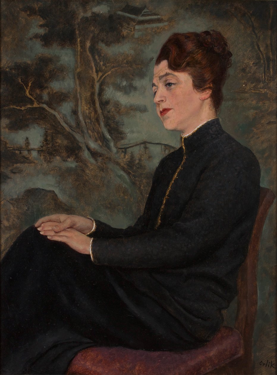 bayan portresi by Emil Orlik