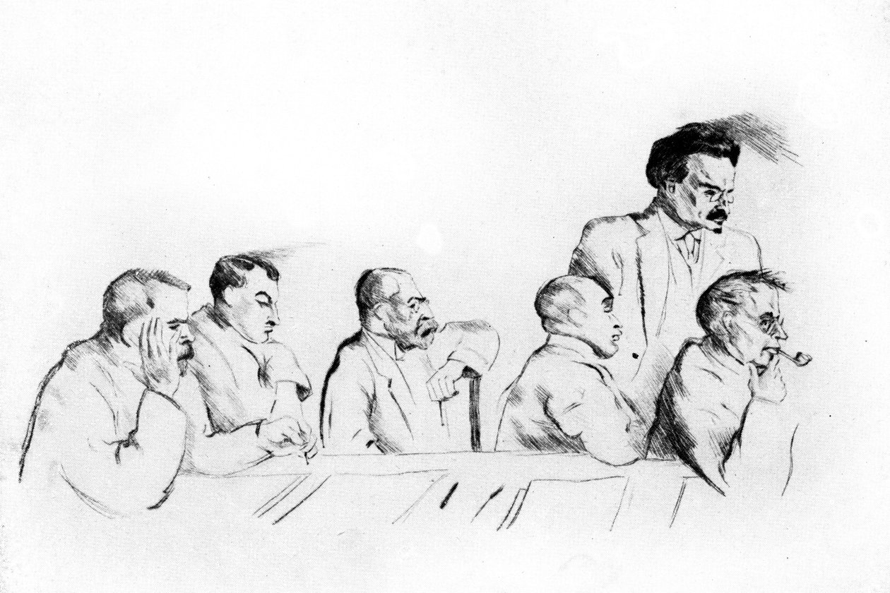 Brest-Litovsk Antlaşması - Rus ekibi by Emil Orlik