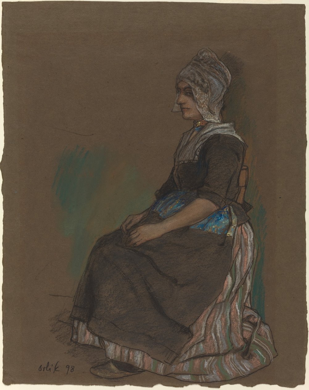 Volendam Kostümlü Kız by Emil Orlik