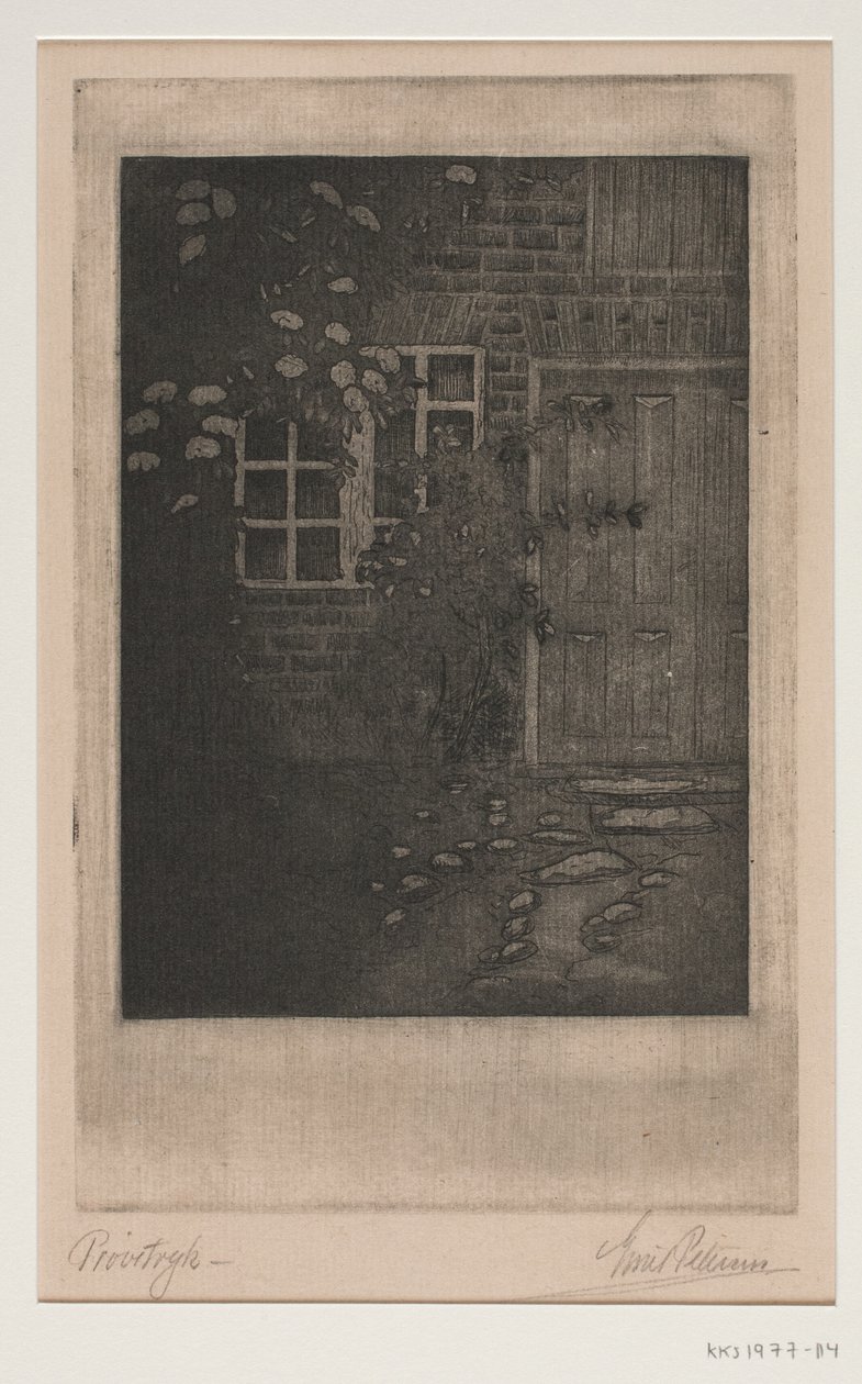 Çiçekli ev duvarı by Emil Petersen