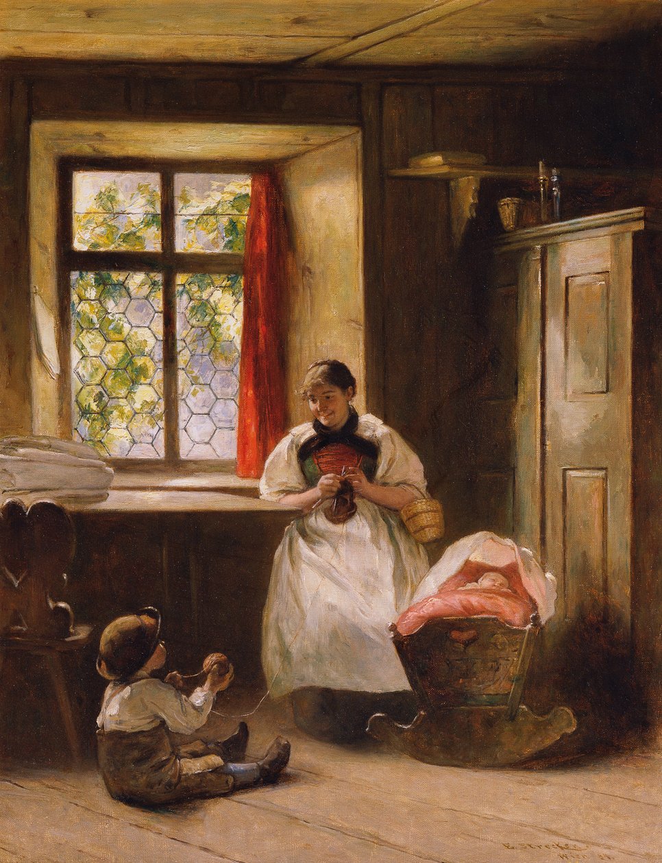 Çalışan (çiftlik evi) by Emil Strecker