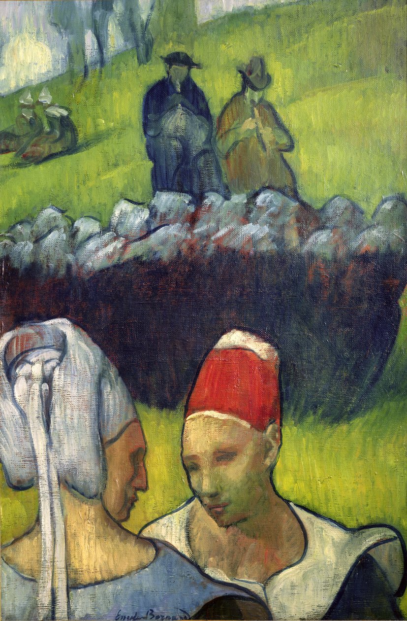 breton kadın by Emile Bernard