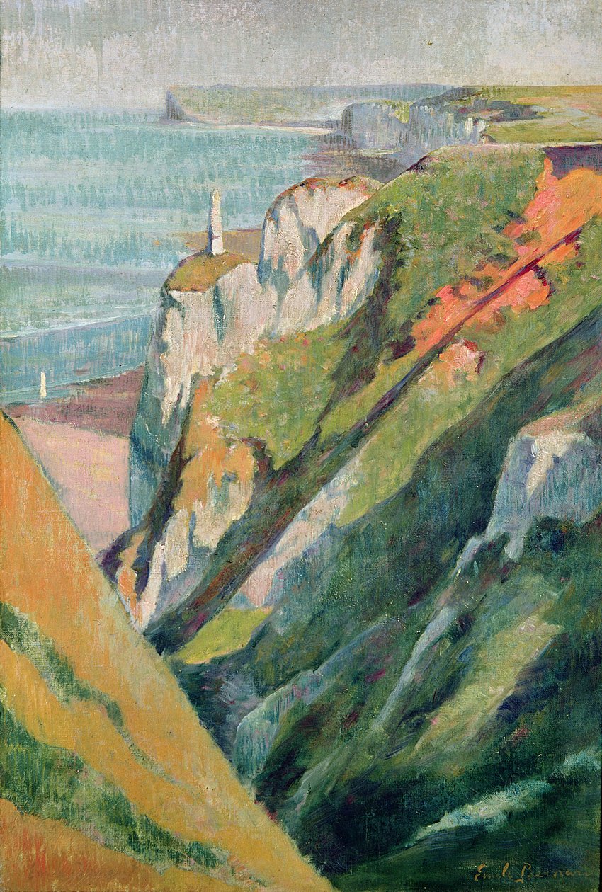 uçurumlar ve deniz by Emile Bernard