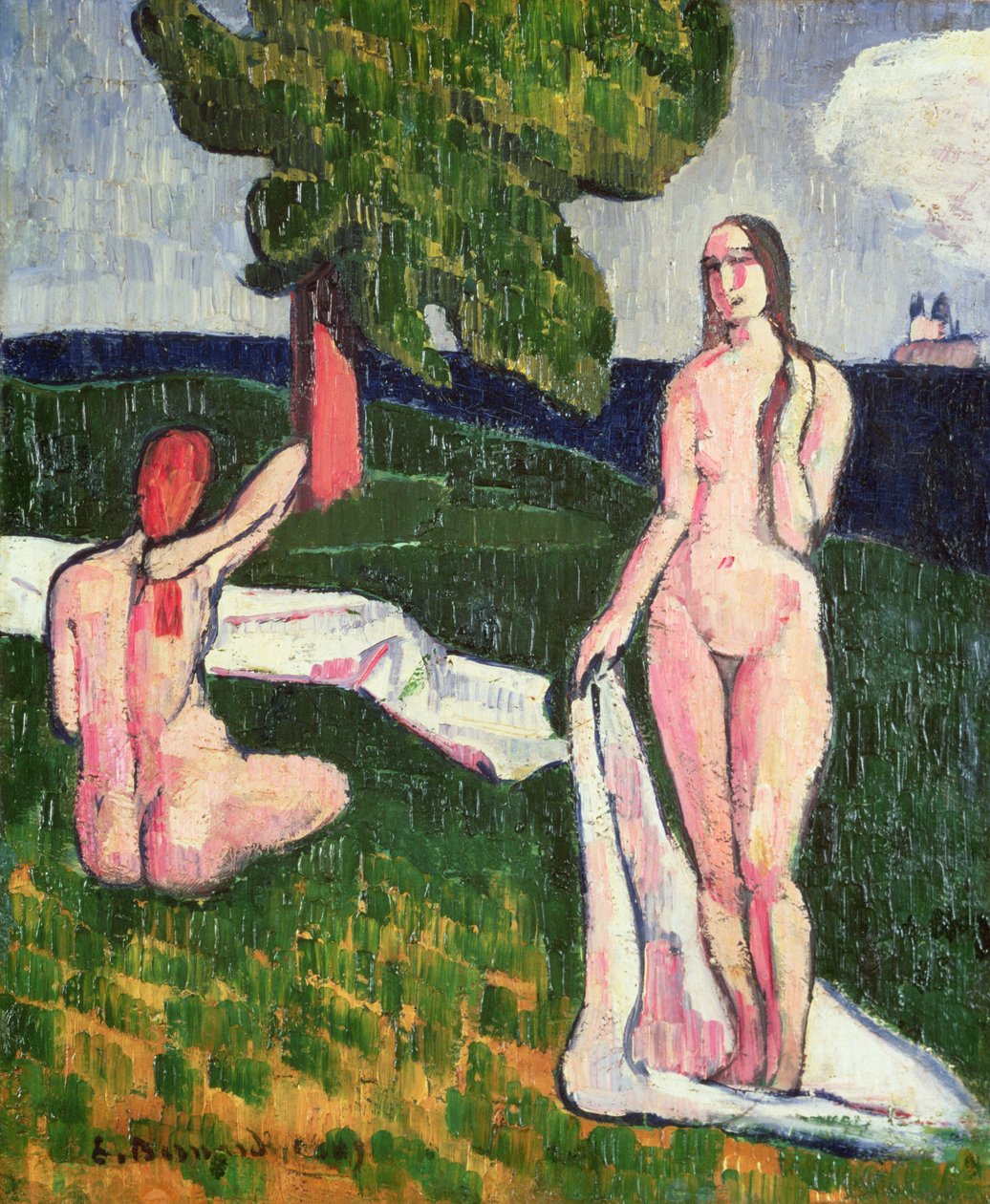 Bir Ağacın Altında İki Yıkanan Kişi, 1889 by Emile Bernard