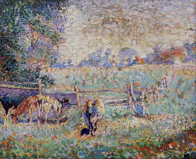 Meradaki İnekler by Emile Claus