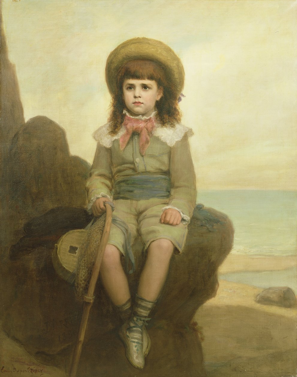 Kayanın Üzerindeki Genç Çocuk by Emile Dupont Zipcy