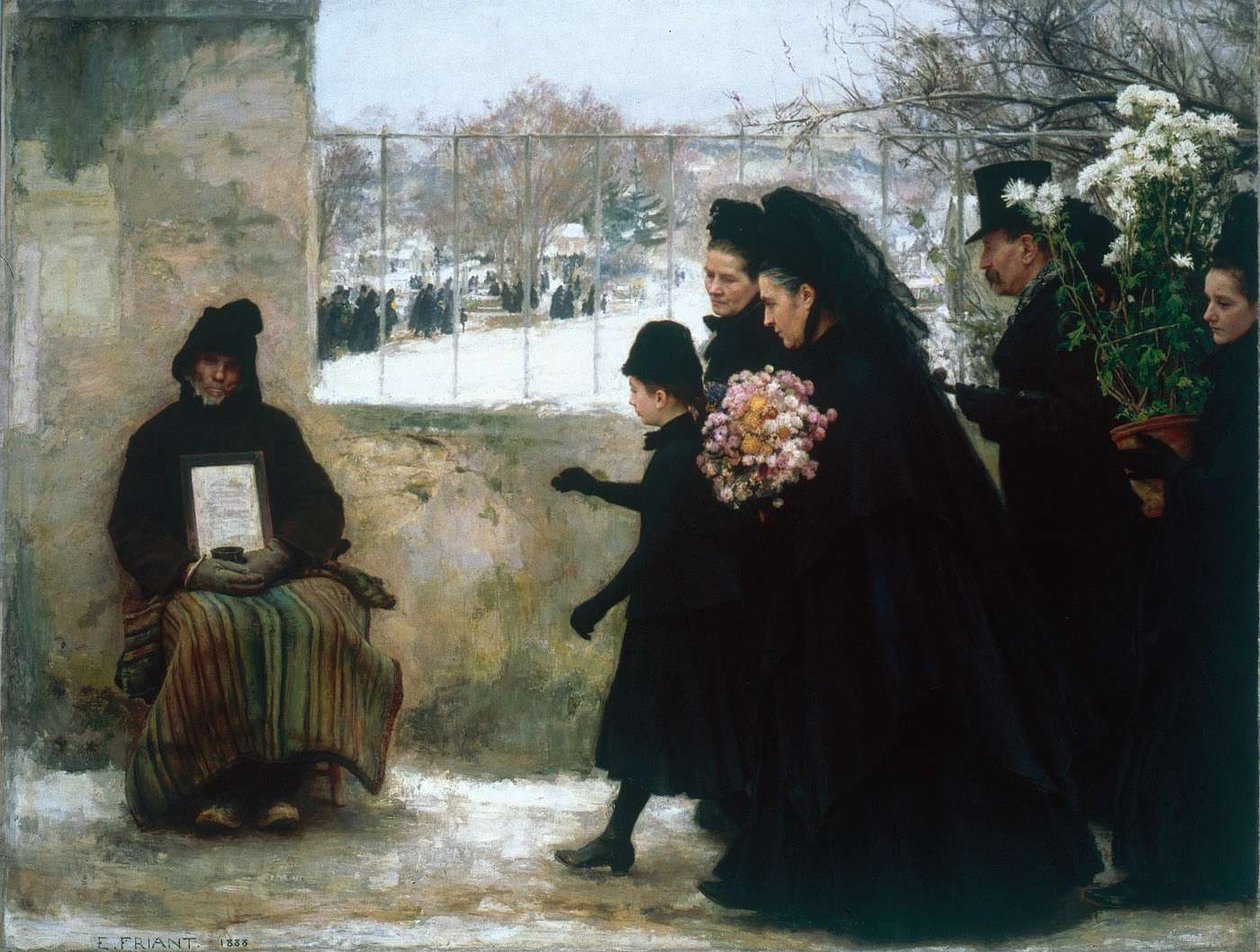 İngilizce: All Saints Dayn: n by Emile Friant