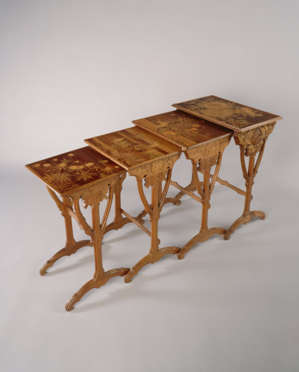 A Nest of Table, c.1900 (ahşap) by Emile Galle