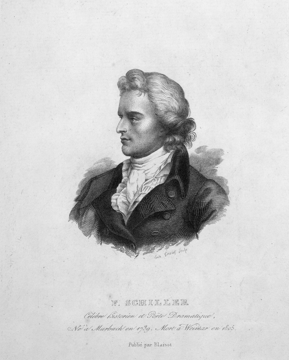 Friedrich Schiller (1759-1805) by Emile Giroux