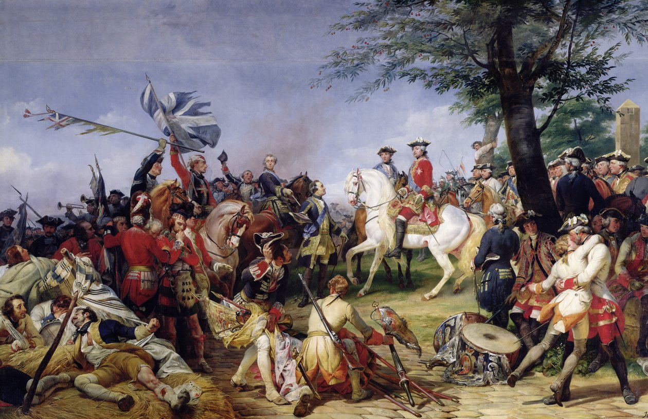 Fontenoy Savaşı, 11 Mayıs 1745, 1828 by Emile Jean Horace Vernet