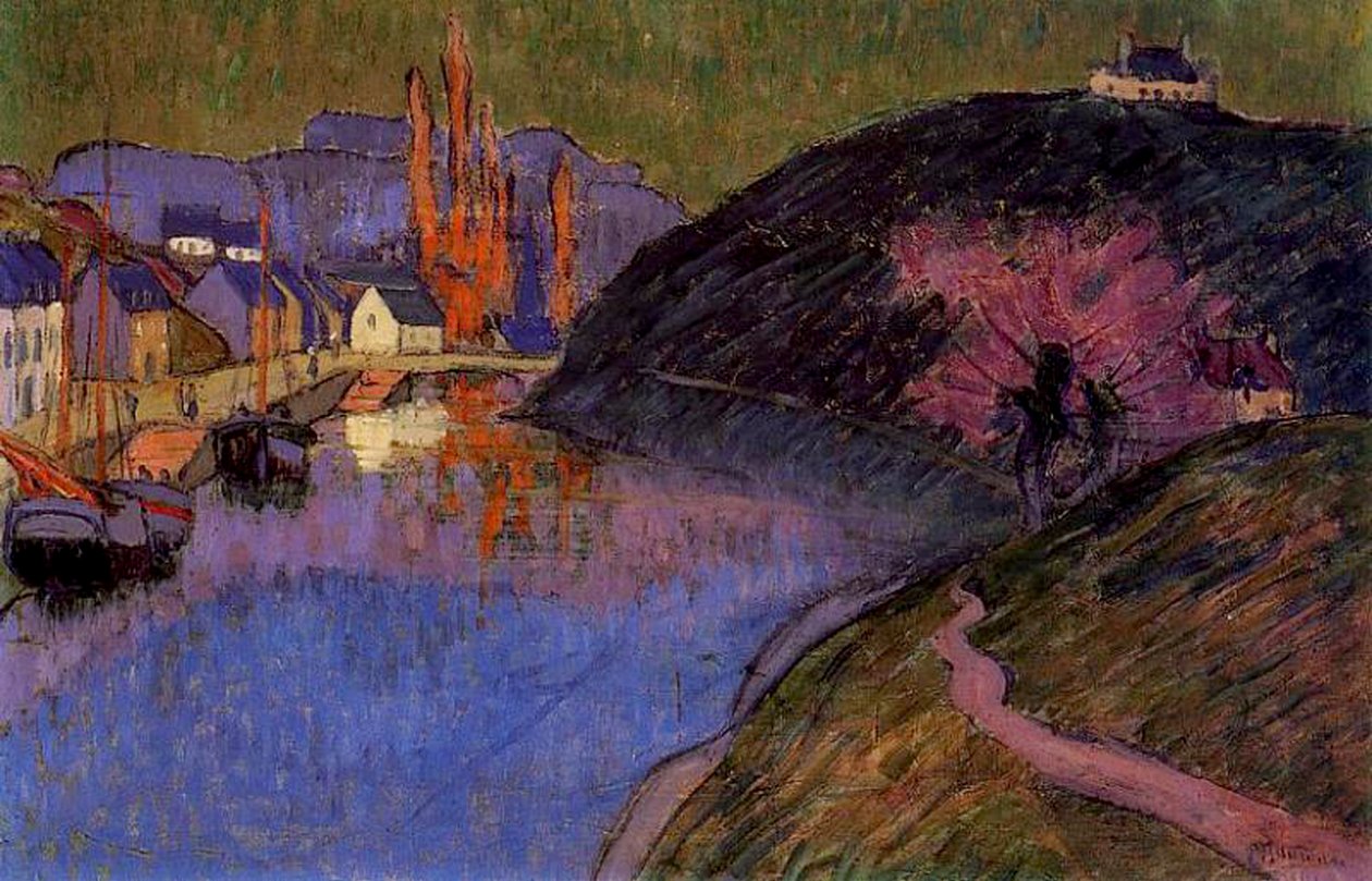 Pont-Aven Limanı, Brittany, 1891 by Emile Jourdan