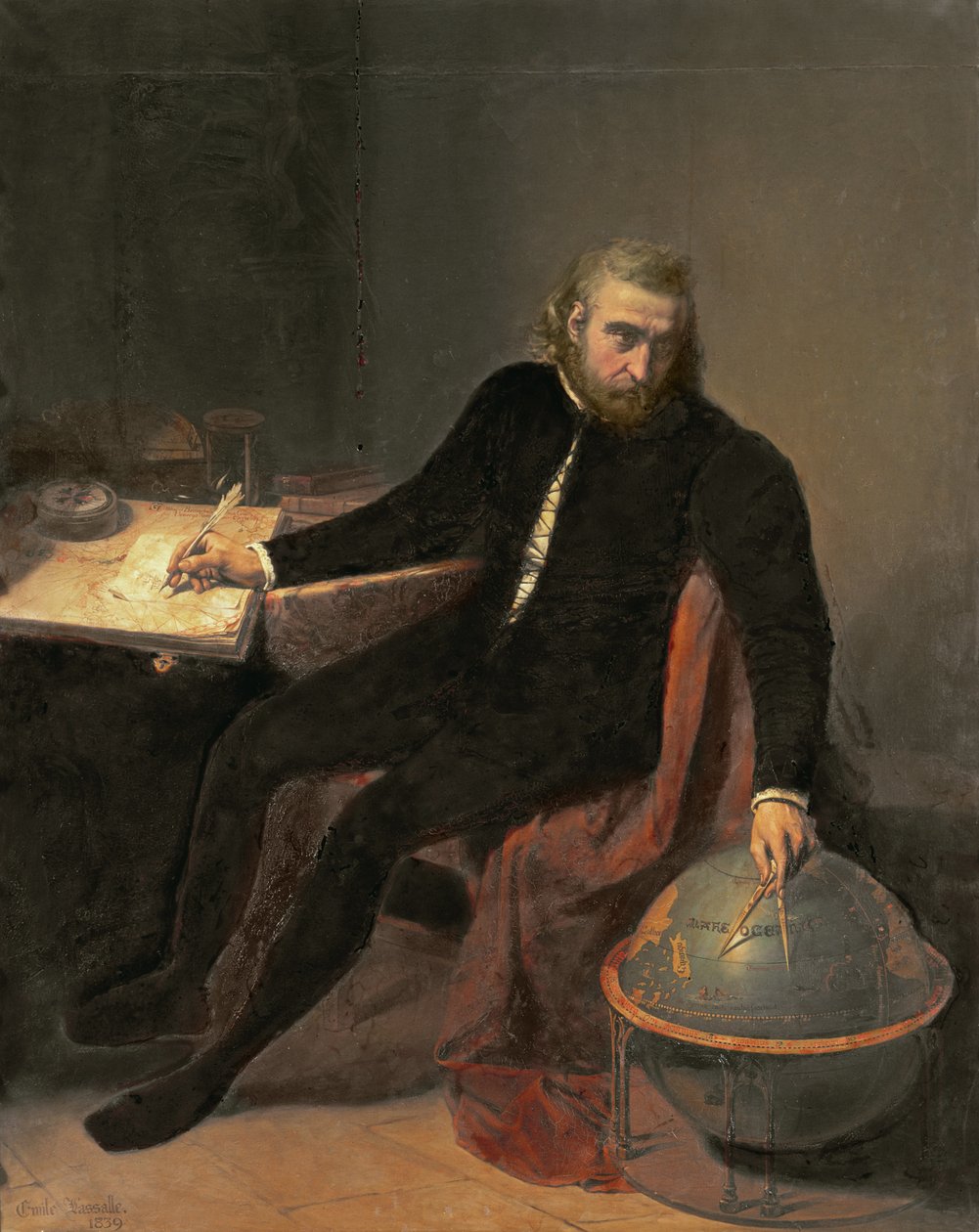 Kristof Kolomb, 1839 by Emile Lassalle