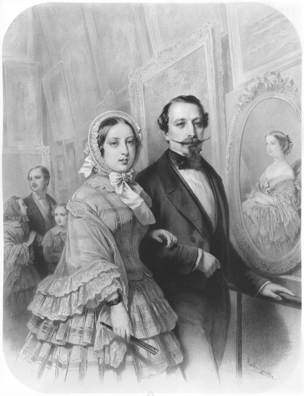 Fransa Kraliçesi Victoria ve Napoleon III, 20 Ağustos 1855